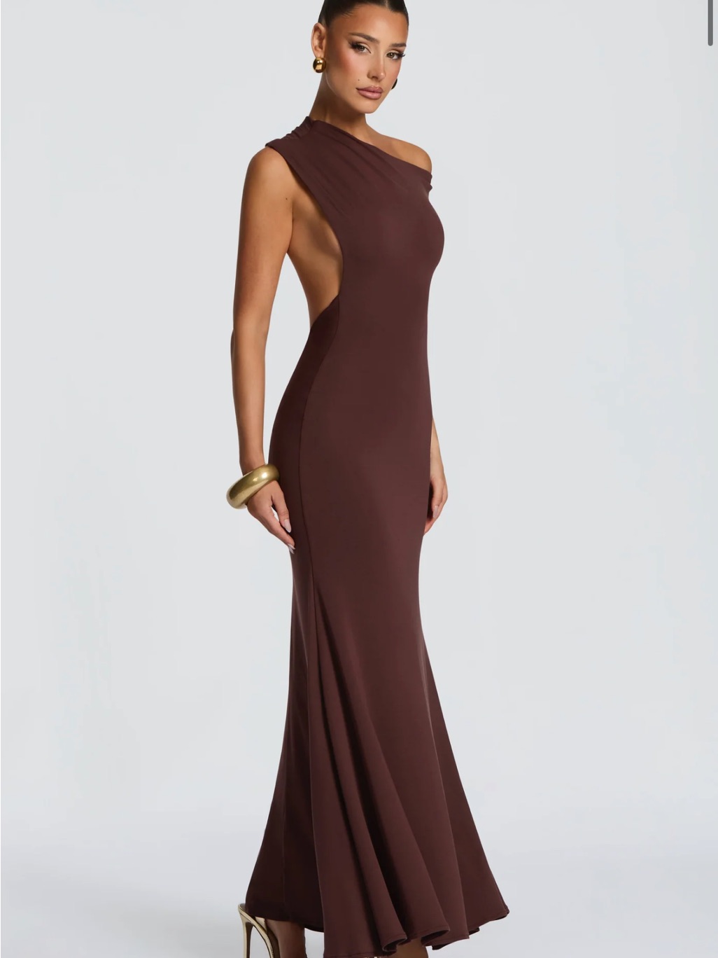 Babyboo Fiora Maxi Dress Plum Brown